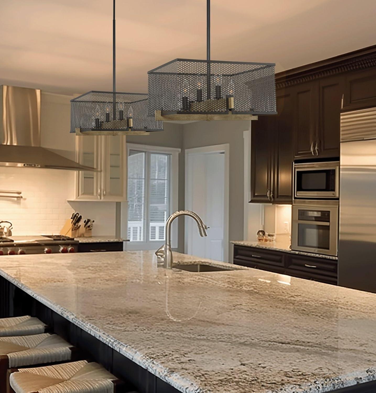 17 Stories Windmoor 4 - Light Dimmable Square / Rectangle Chandelier