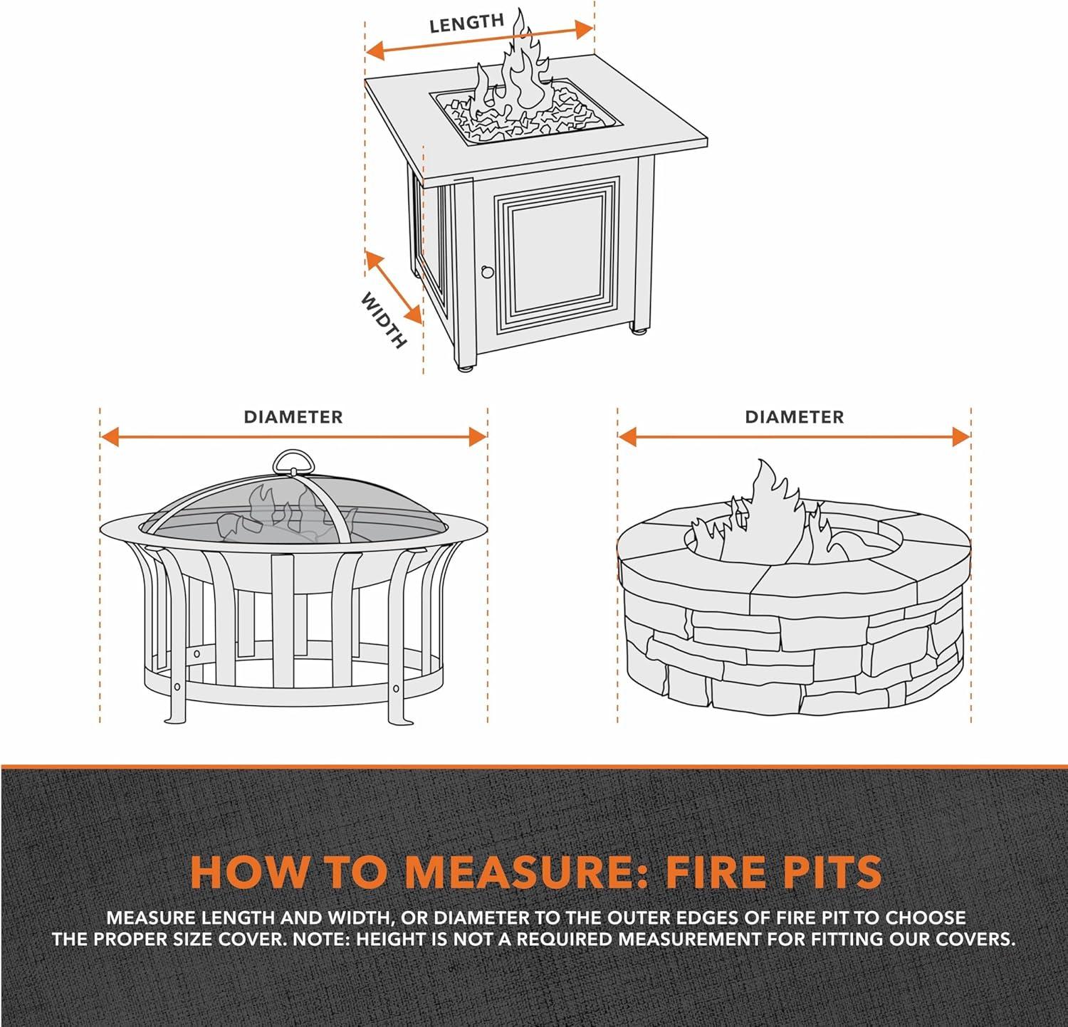 Modern Leisure Garrison Outdoor Fire Pit Cover