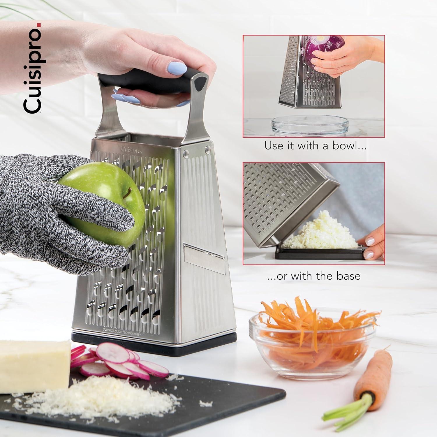 Cuisipro Surface Glide Technology 4 Sided Box Grater