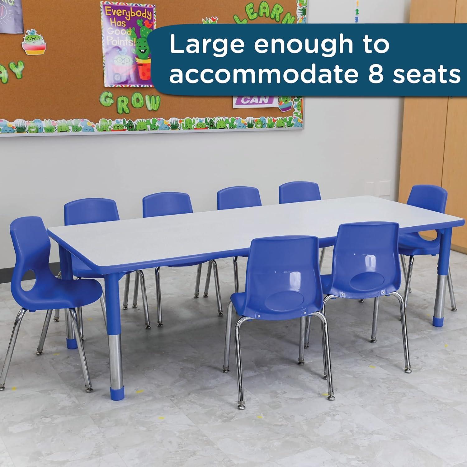 Children's Factory AS WE GROW Rectangular Adjustable Table