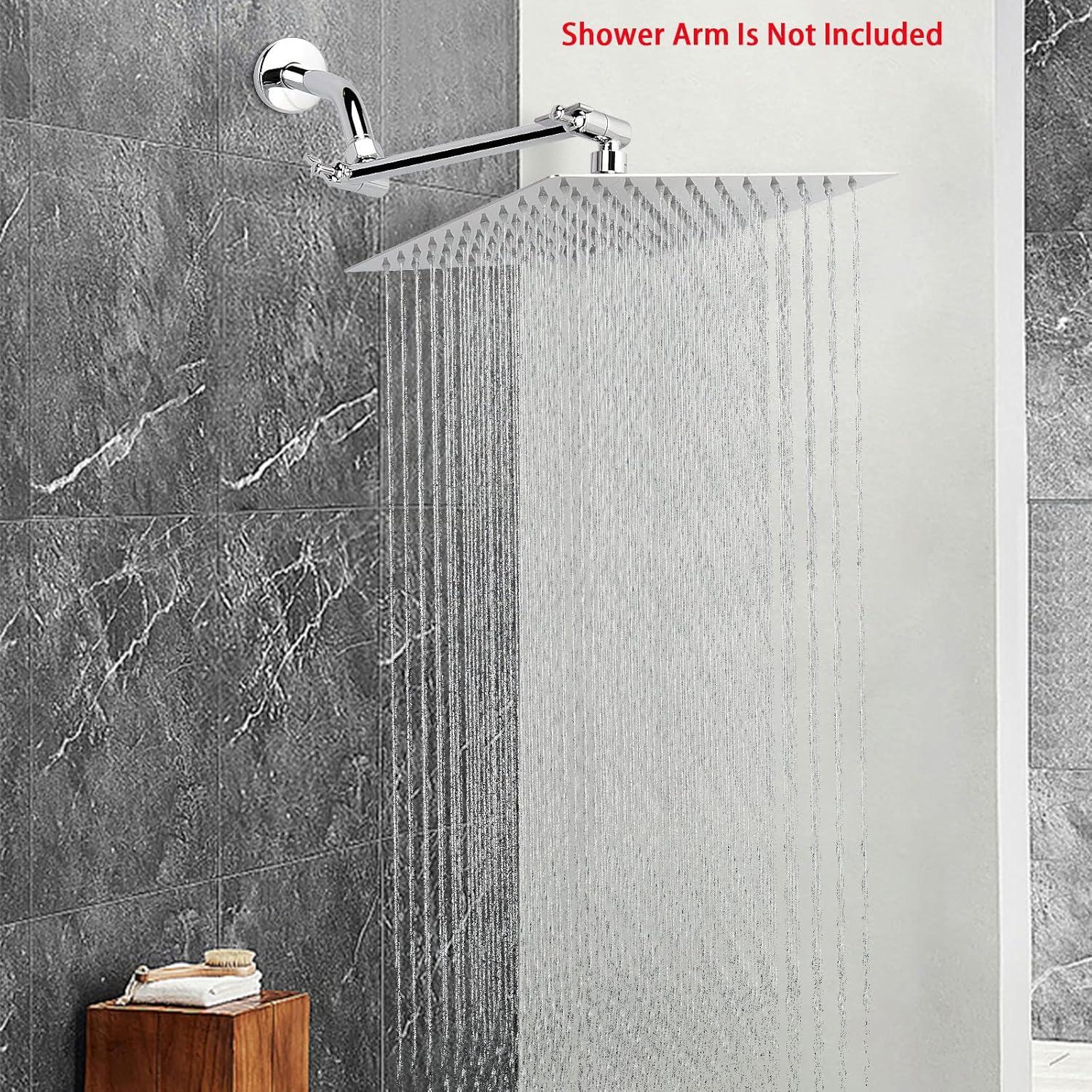 10-Inch Chrome Stainless Steel Wall Mounted Rain Shower Head