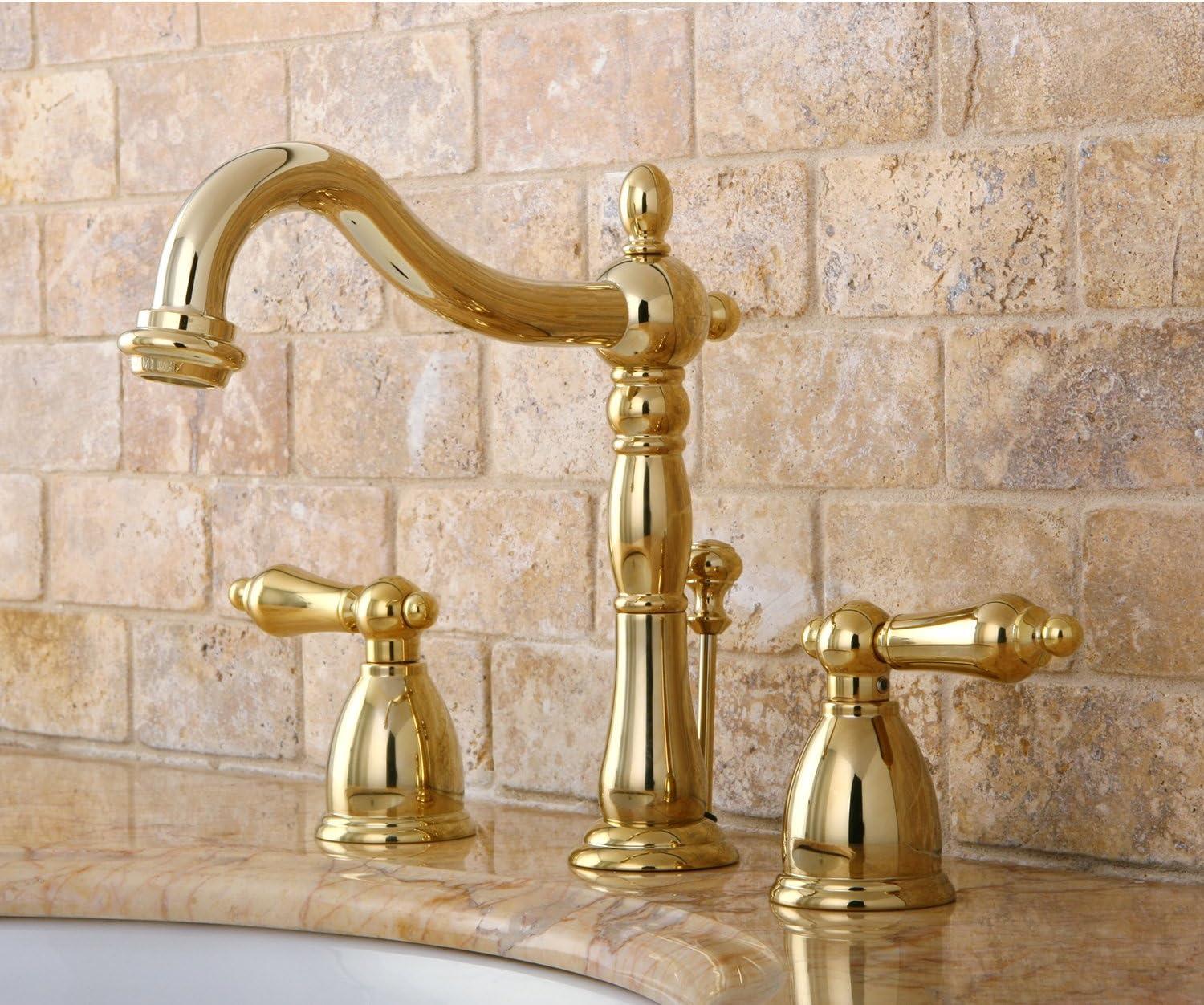 Heritage Widespread Bathroom Faucet with Drain Assembly