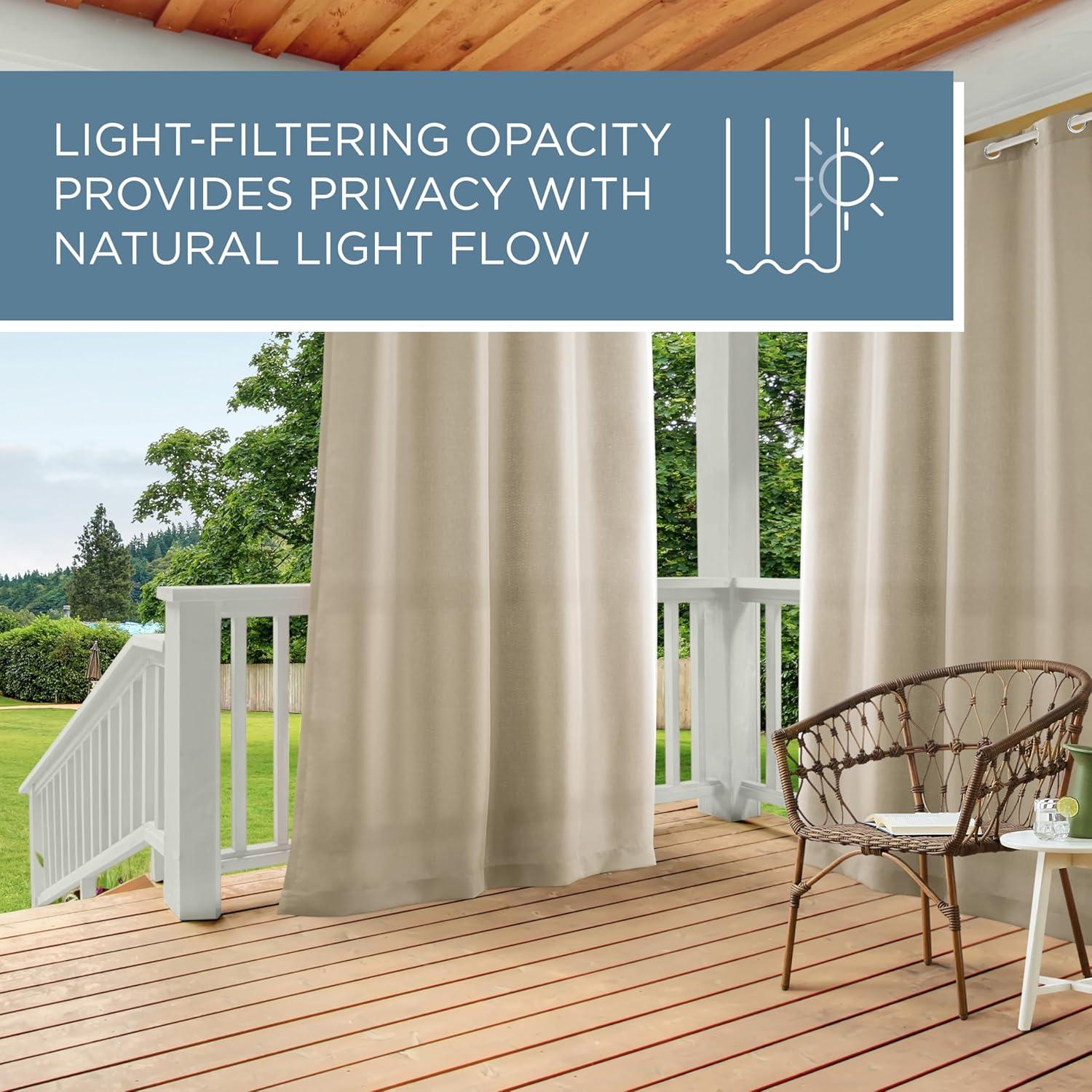 Cabana Solid Heavyweight Indoor Outdoor Curtains