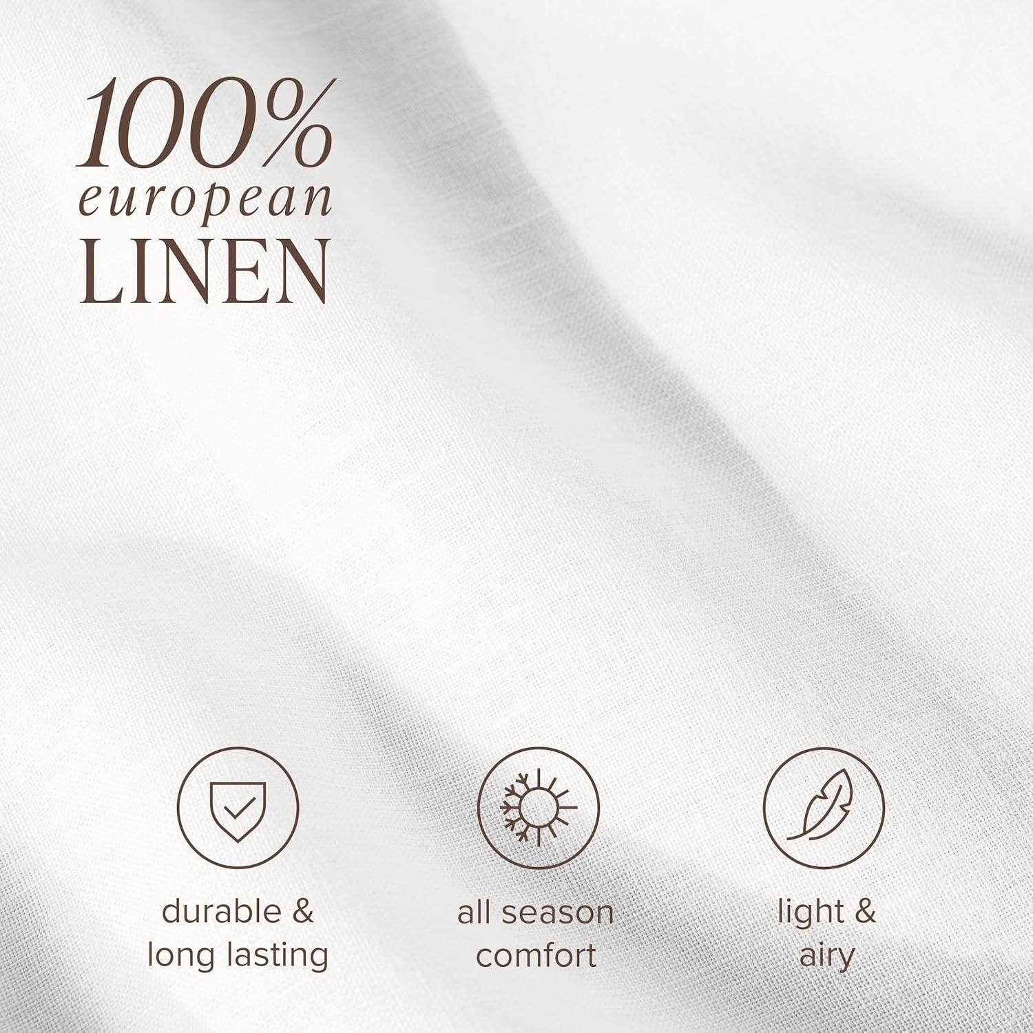 Bare Home 100% Linen Sheet Set