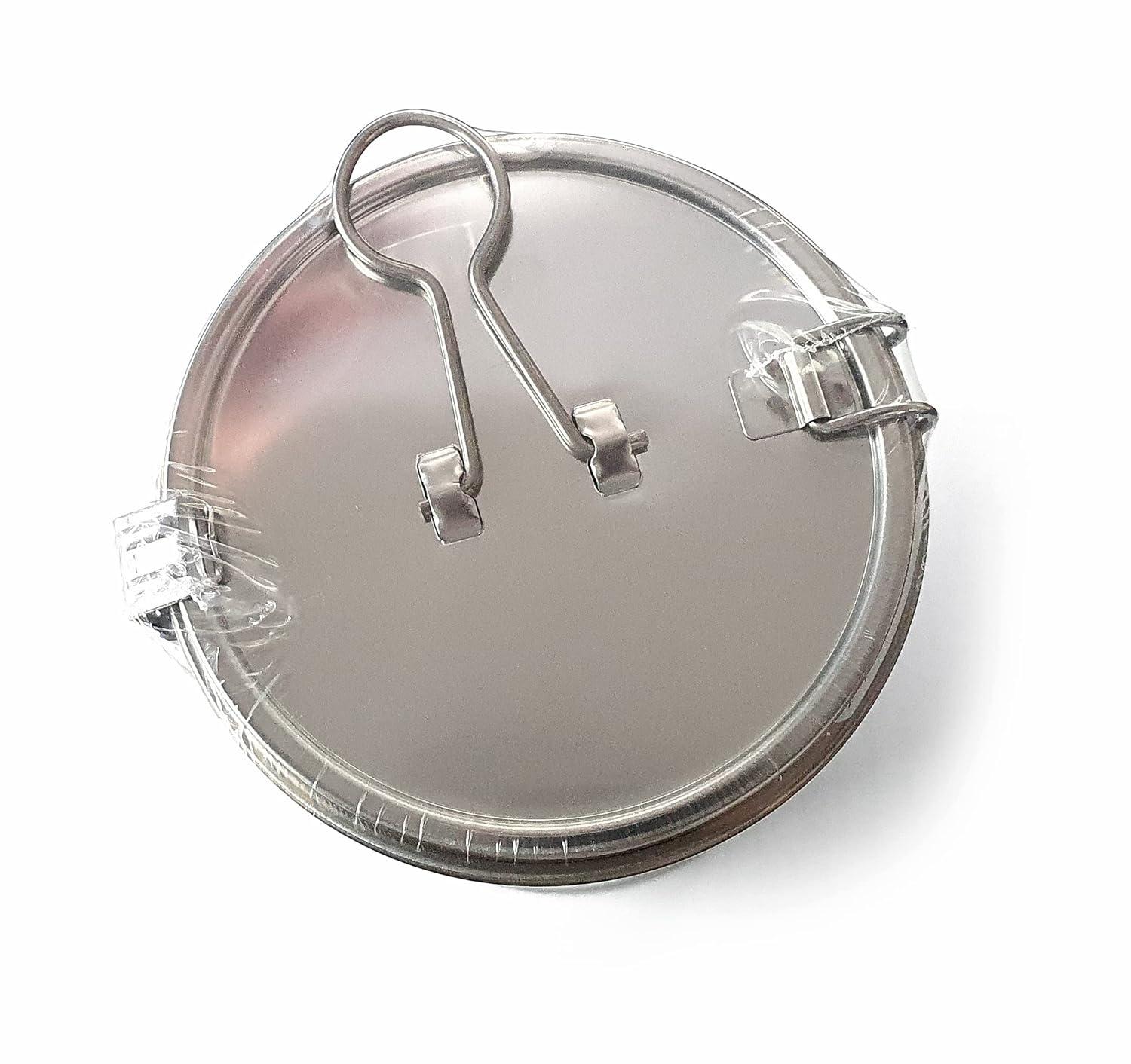 Commercial Grade D 3.9" X H 5.3" Genuine Stainless Steel 18/8 Perforated Strainer - One Touch Lock System - Restaurant & Home Use|Commercial Grade D. 3.9"x H. 5.3" - Genuine 18/8 Stainless Steel Perfo