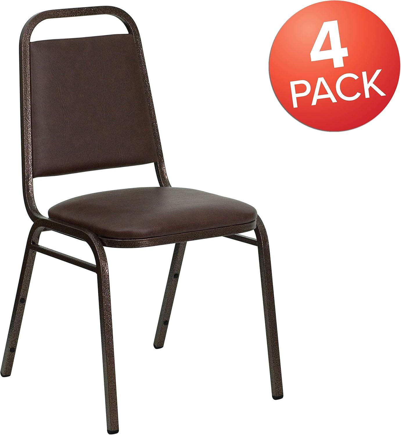 Flash Furniture Amaya Trapezoidal Stacking Banquet Chairs (Set of 4)