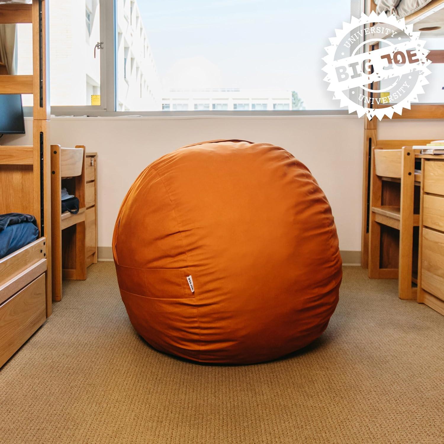 Big Joe Medium 3 Foot Foam Filled Bean Bag Chair with Soft Removeable Cover