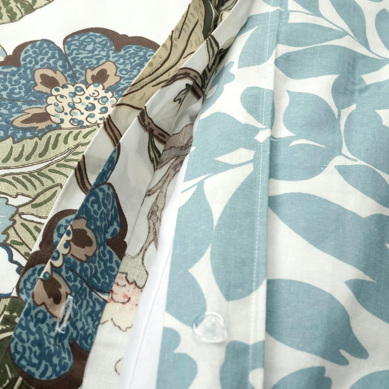 Lush Decor Green/Blue Standard Cotton Reversible 3 Piece Duvet Cover Set