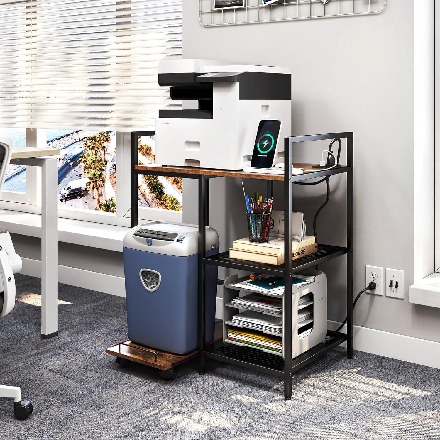 TC-HOMENY 28'' H x 23.5'' W Printer Stand