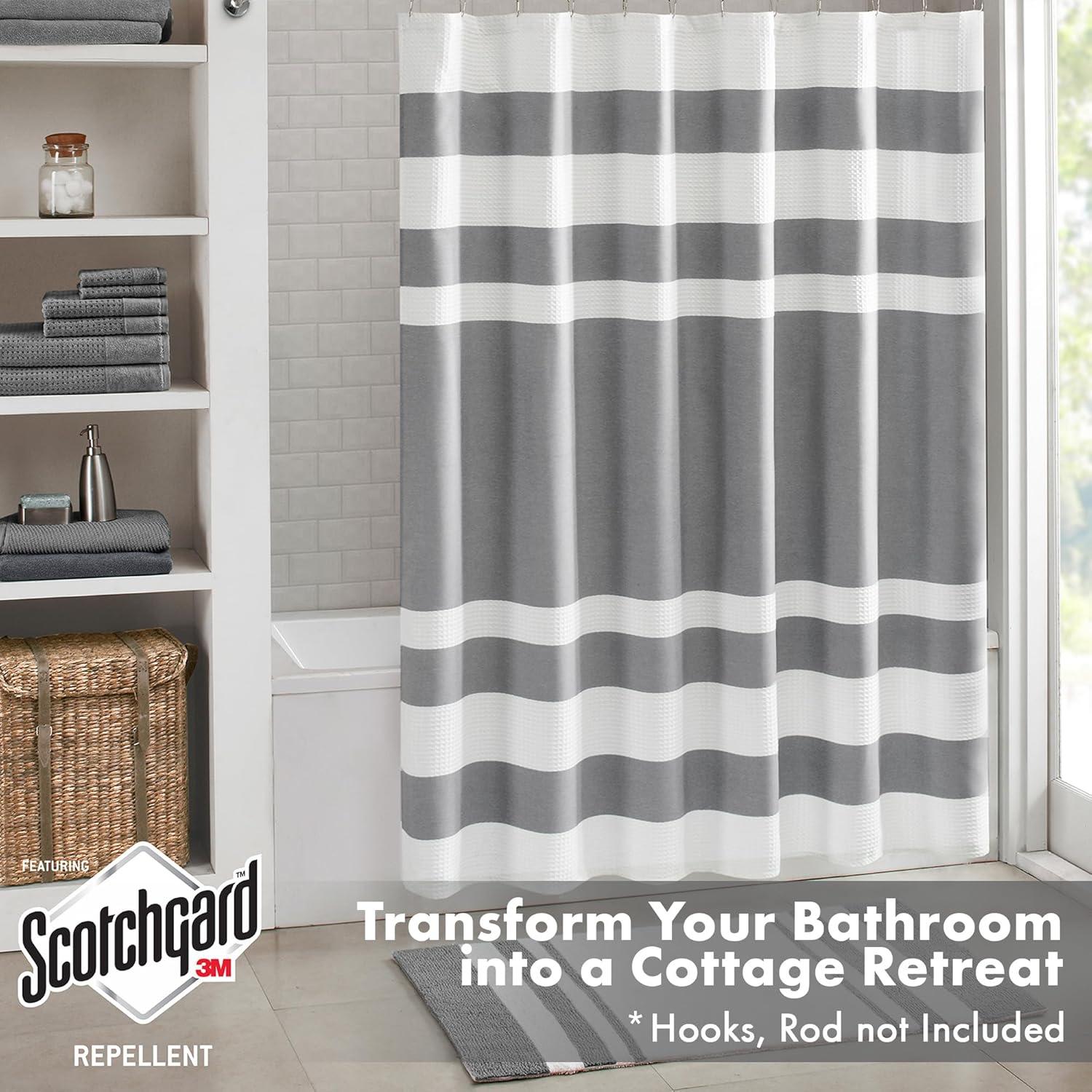 Striped Single Shower Curtain