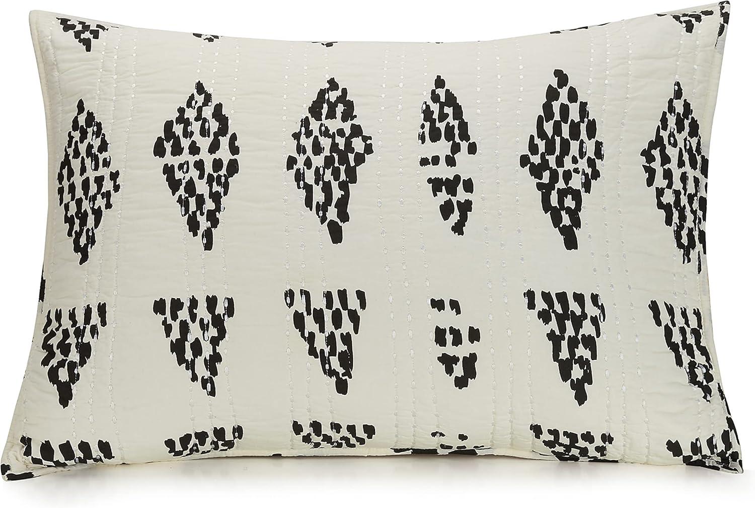 Prosperity Quilt & Sham Set Black/White - Jungalow by Justina Blakeney