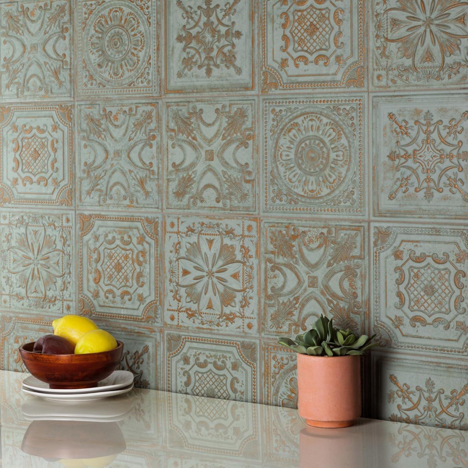 Fitz 8" x 8" Ceramic Patterned Wall Tile