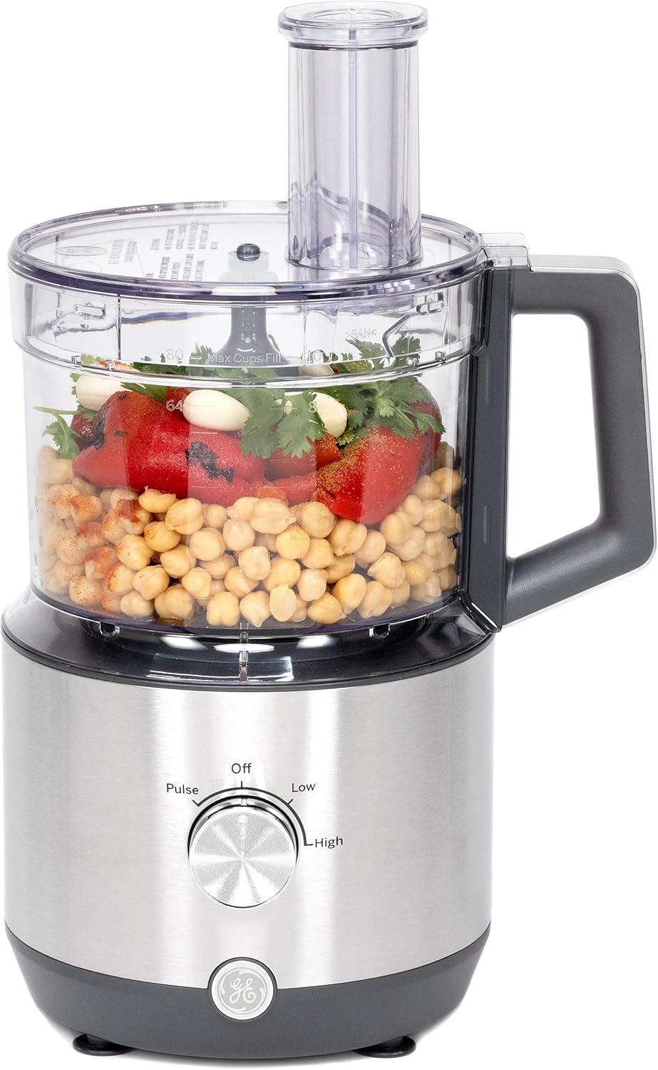 Stainless Steel 12-Cup Food Processor with Variable Speed