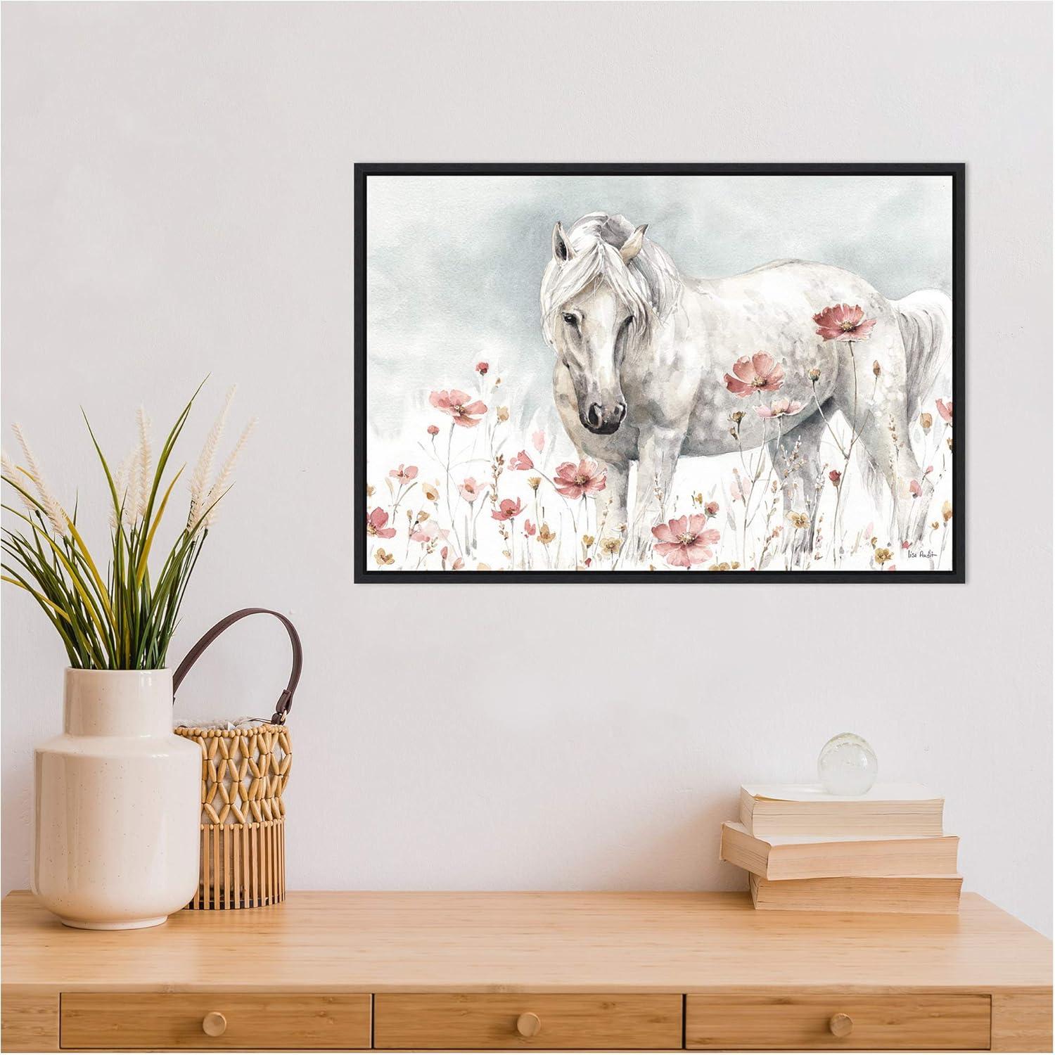 Amanti Art Wild Horses II by Lisa Audit Framed Canvas Wall Art