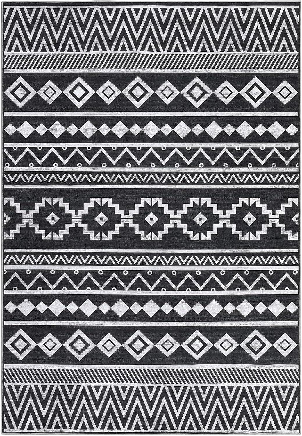 Union Rustic Soft Area Rug, Anti Slip, Washable, Pet Friendly, Boho Modern Carpet for Living Room Bedroom