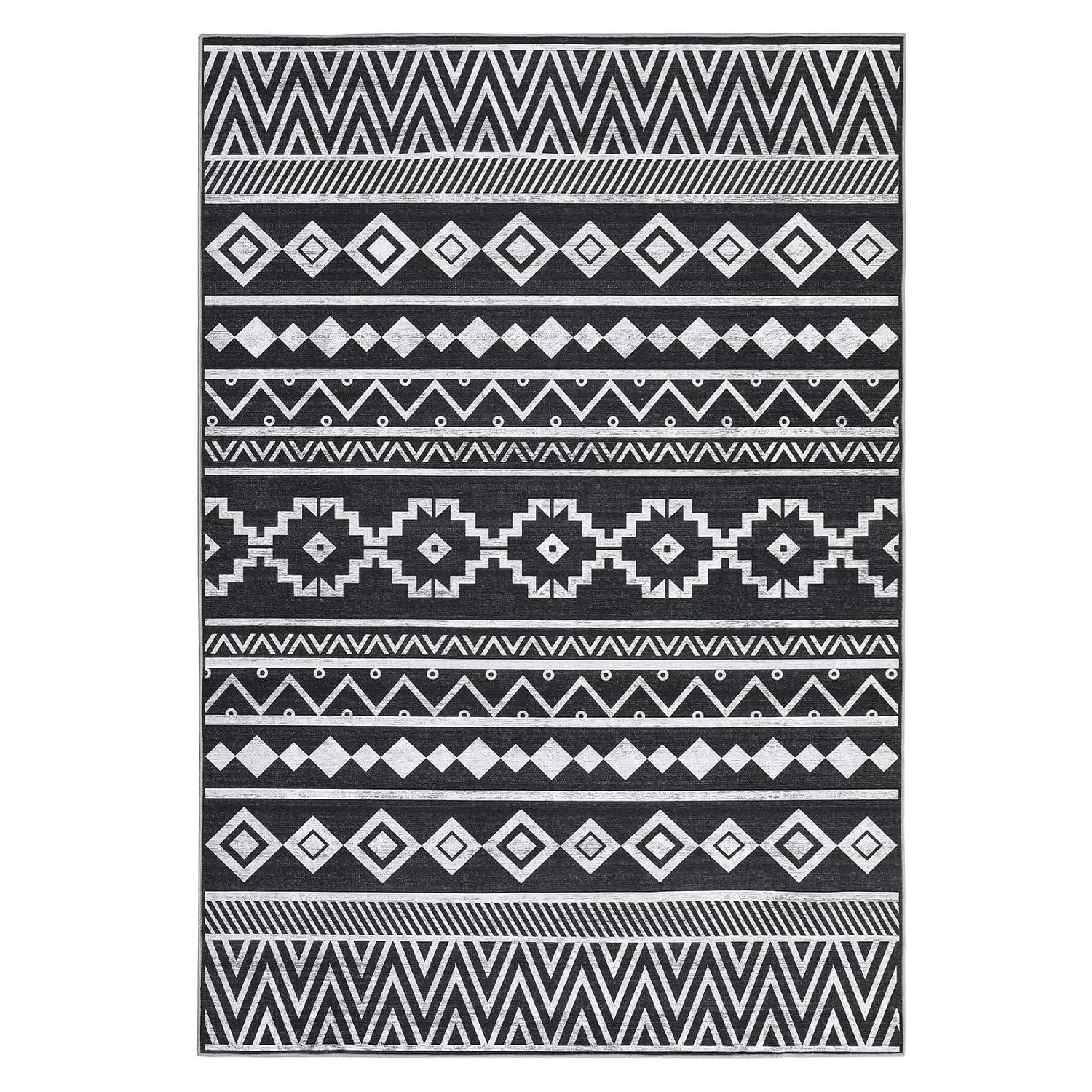 Union Rustic Soft Area Rug, Anti Slip, Washable, Pet Friendly, Boho Modern Carpet for Living Room Bedroom