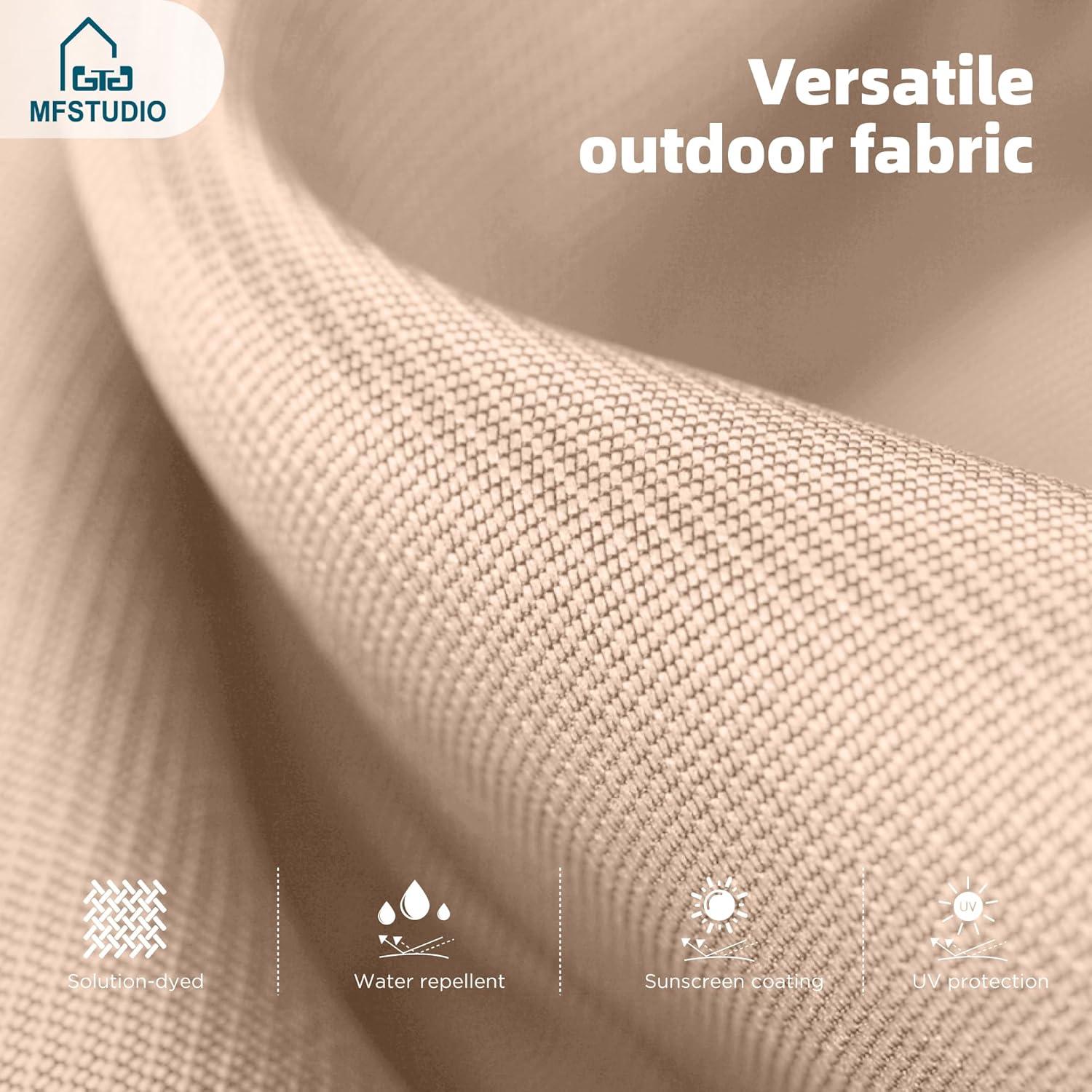 10ft Orange Red Polyester 3-Tier Vented Patio Umbrella with Auto-Tilt