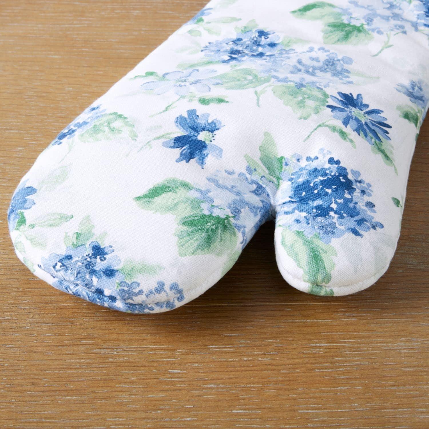 Martha Stewart Amber Floral Oven Mitt & Pot Holder Set 2-Pack