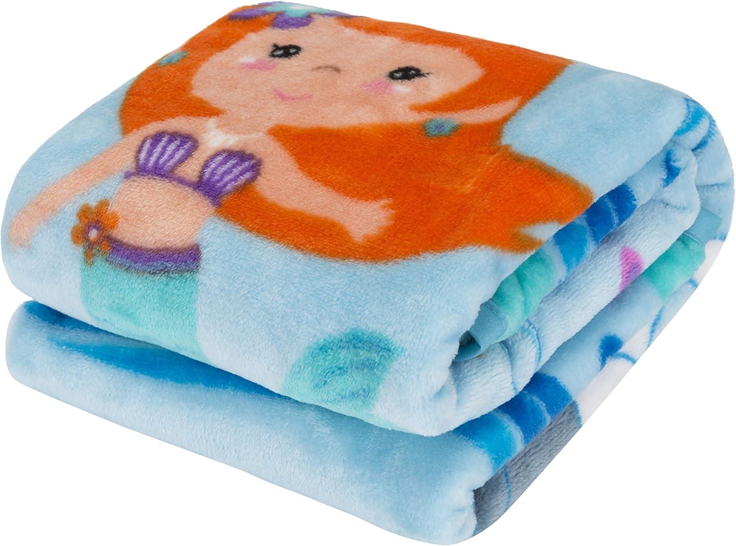 Everyday Kids Toddler Throw Blanket - Mermaids Undersea Adventure