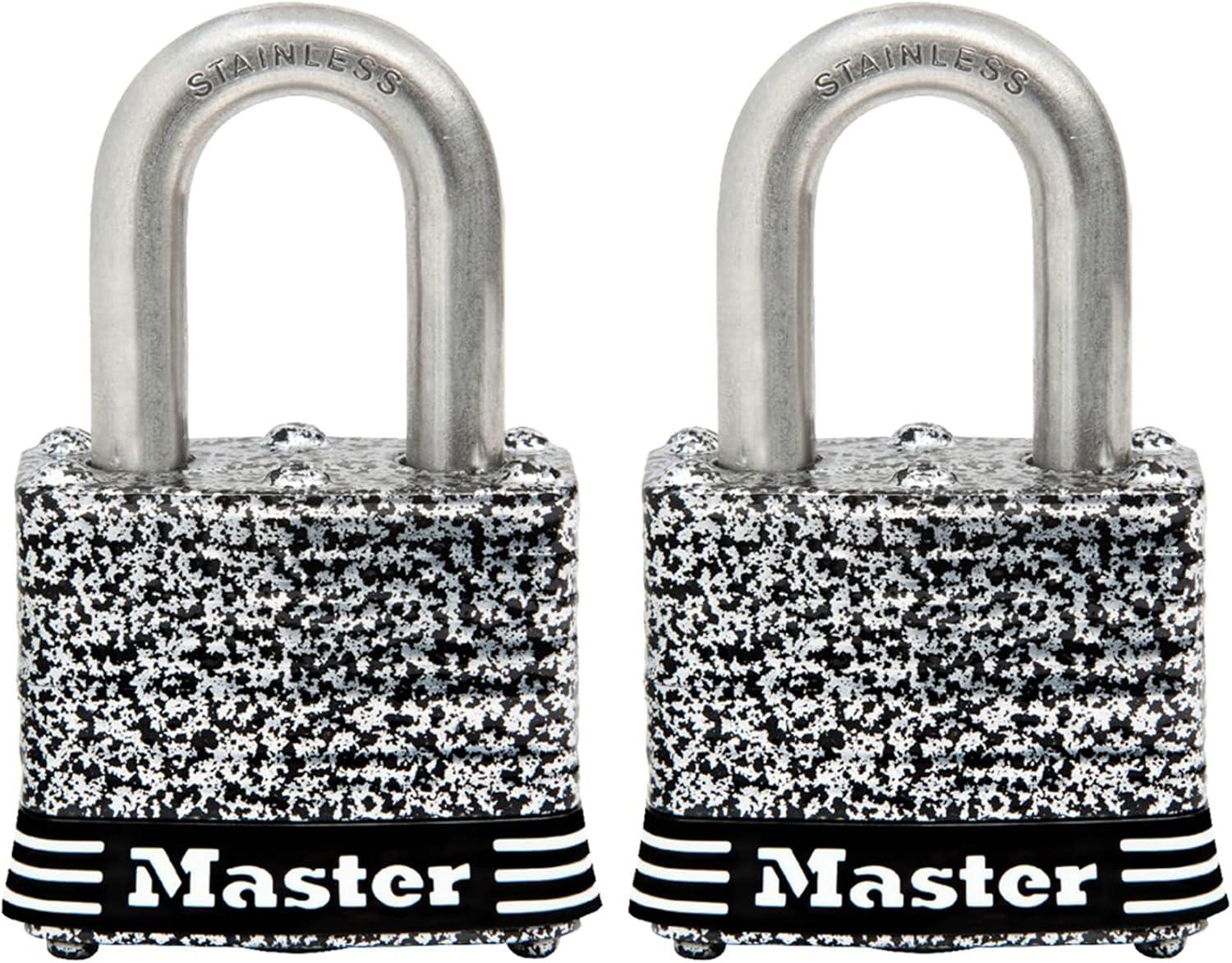 Gray Steel 1.5" Keyed Alike Padlock Set