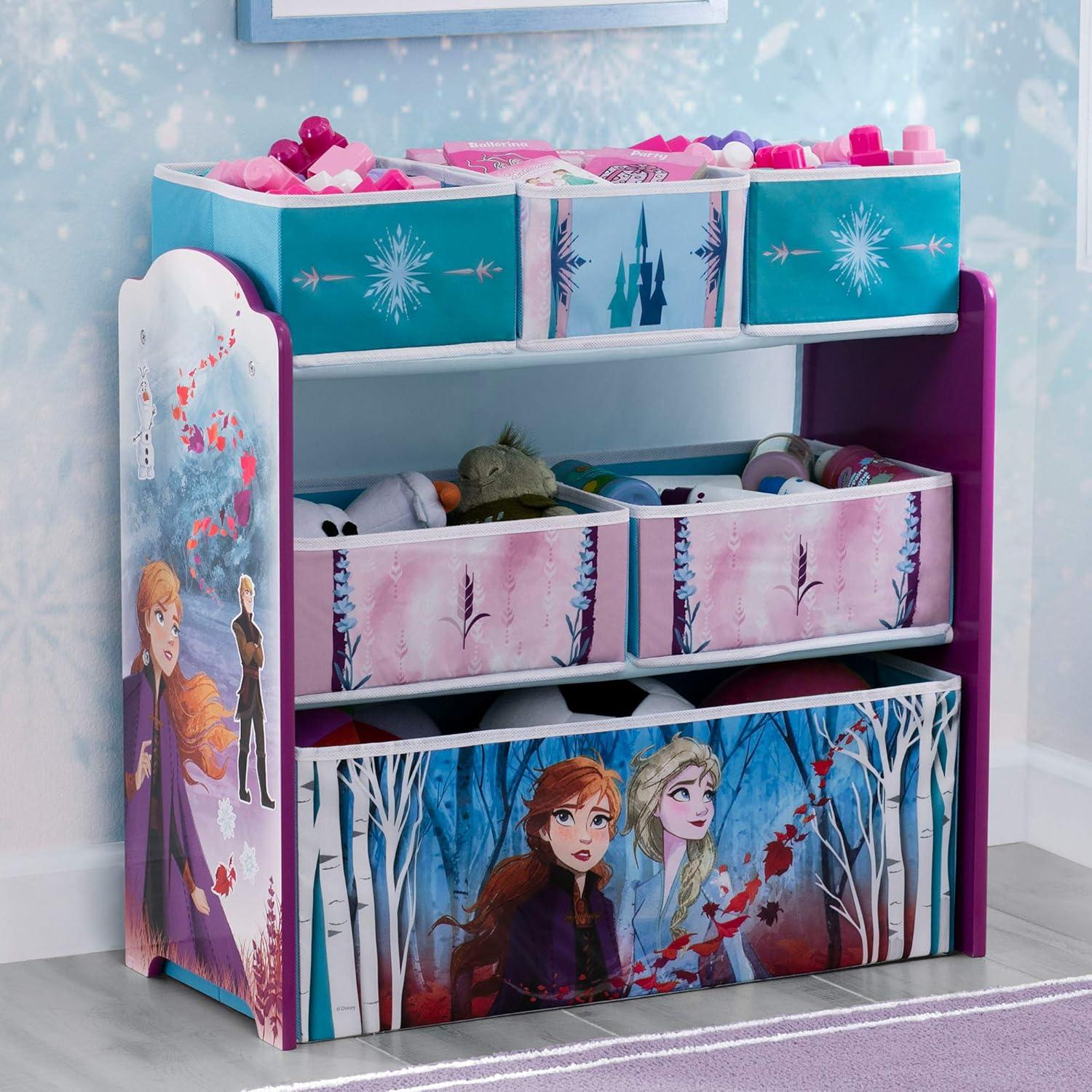 Delta Children 6 Bin Kids' Toy Organizer - Frozen 2