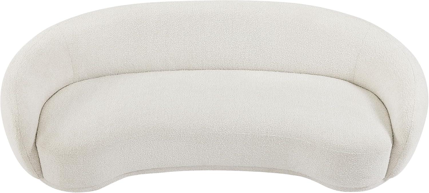 Meridian Furniture Hyde Cream Boucle Fabric Sofa