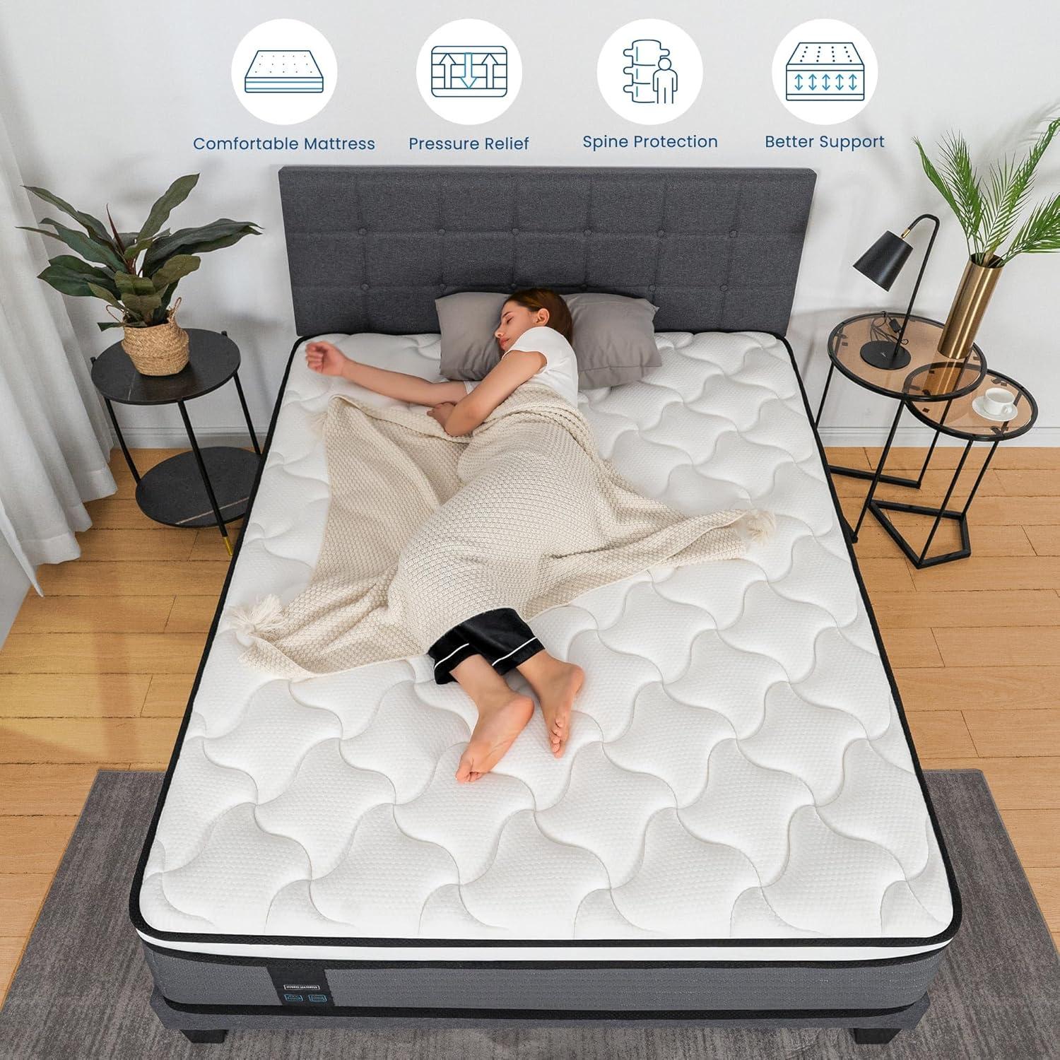 Alwyn Home 12'' Medium Gel Memory Foam Hybrid Mattress in a Box, OEKO-TEX® Certified