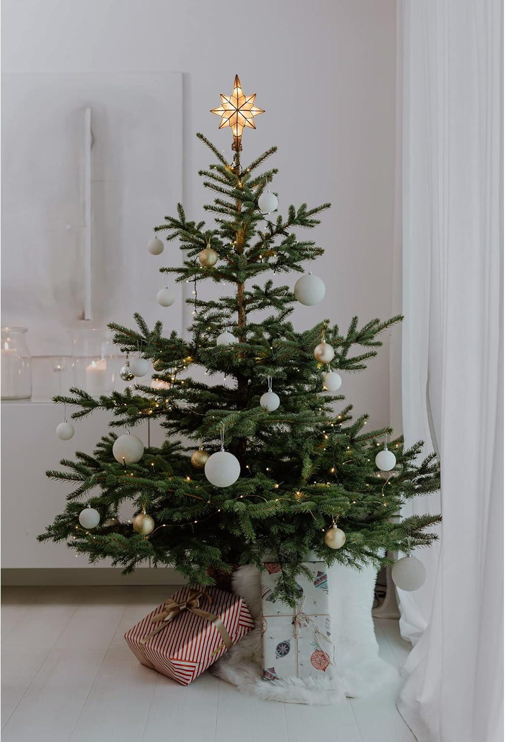 Kurt Adler Metal Astrology & Stars Tree Topper - Lighted