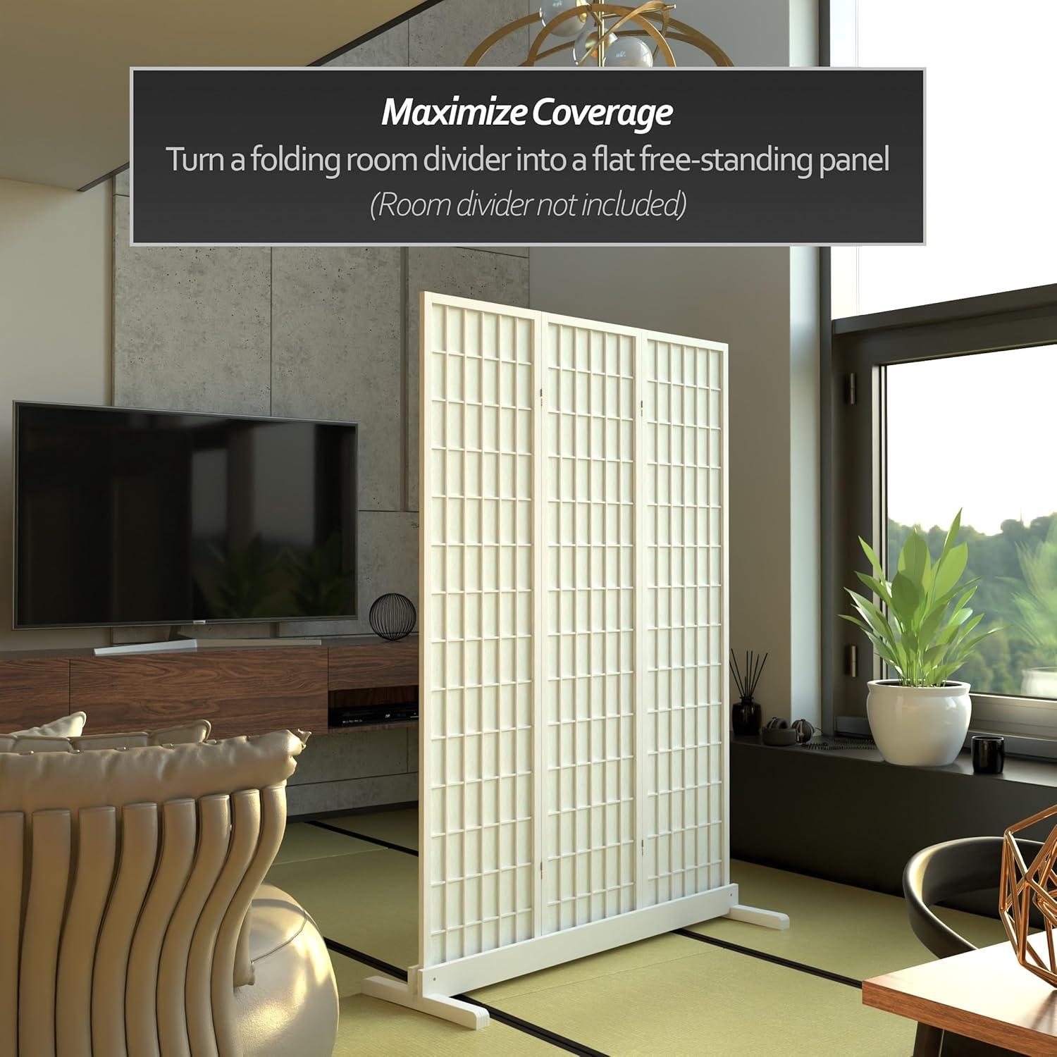 Room Divider Stand (Stand Only) 3-Panel White