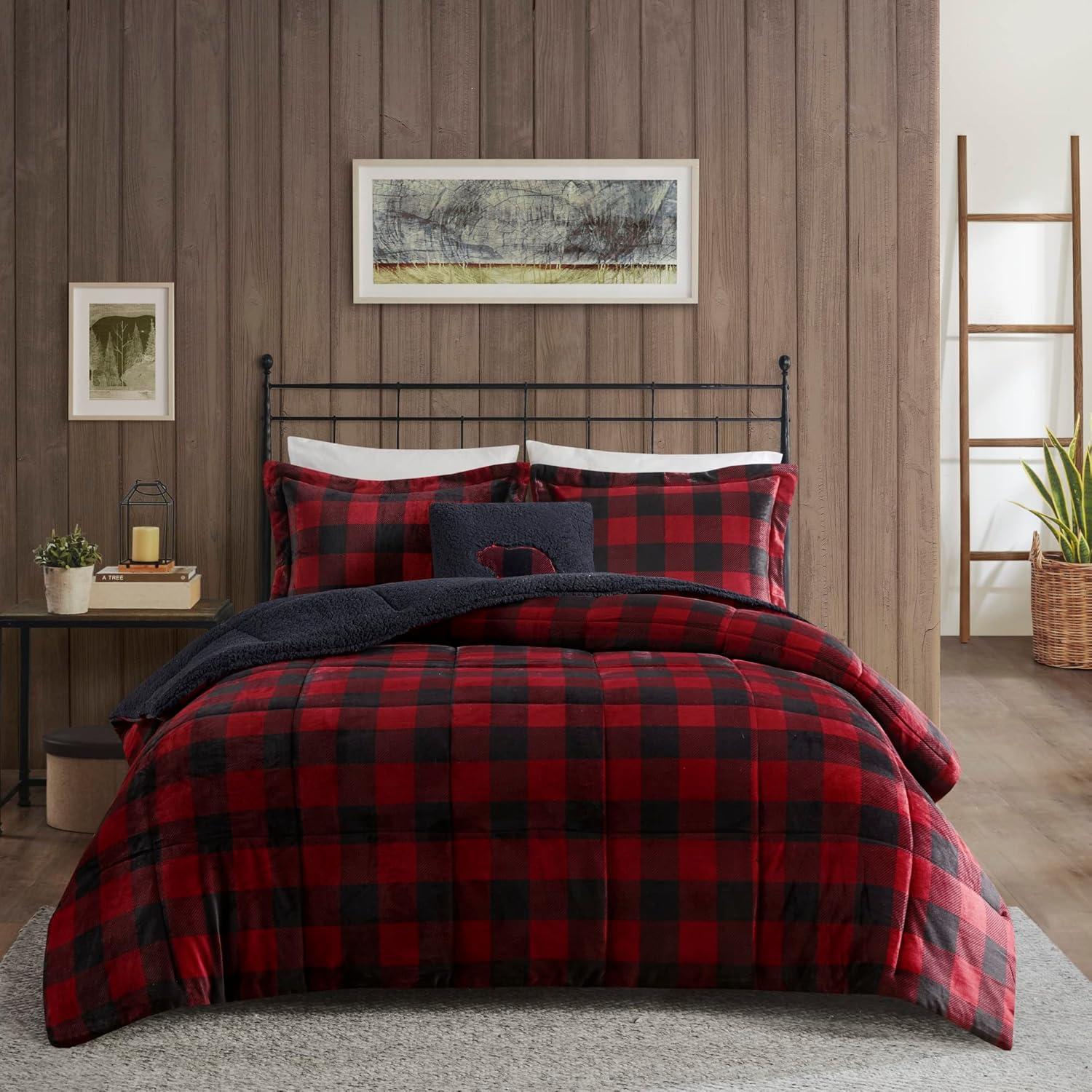 Woolrich Alton Plush to Faux Shearling Down Alternative Comforter Set