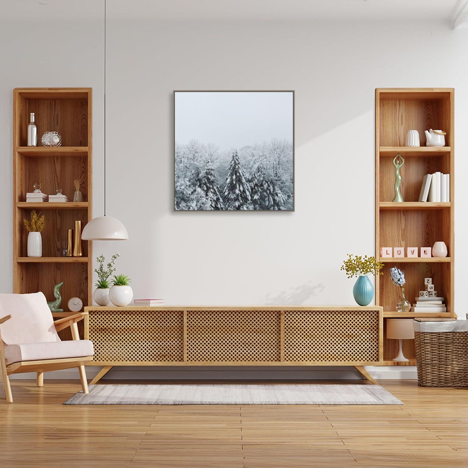 Amanti Art Snowshoe Hill Deep Crop by Sue Schlabach Framed Canvas Wall Art