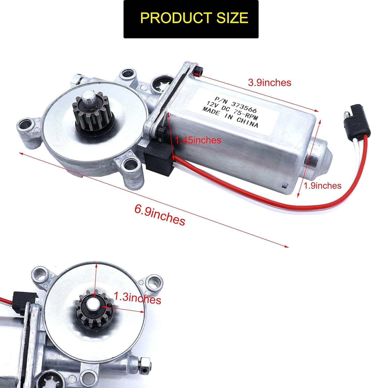 Universal 12-Volt DC RV Power Awning Motor Replacement