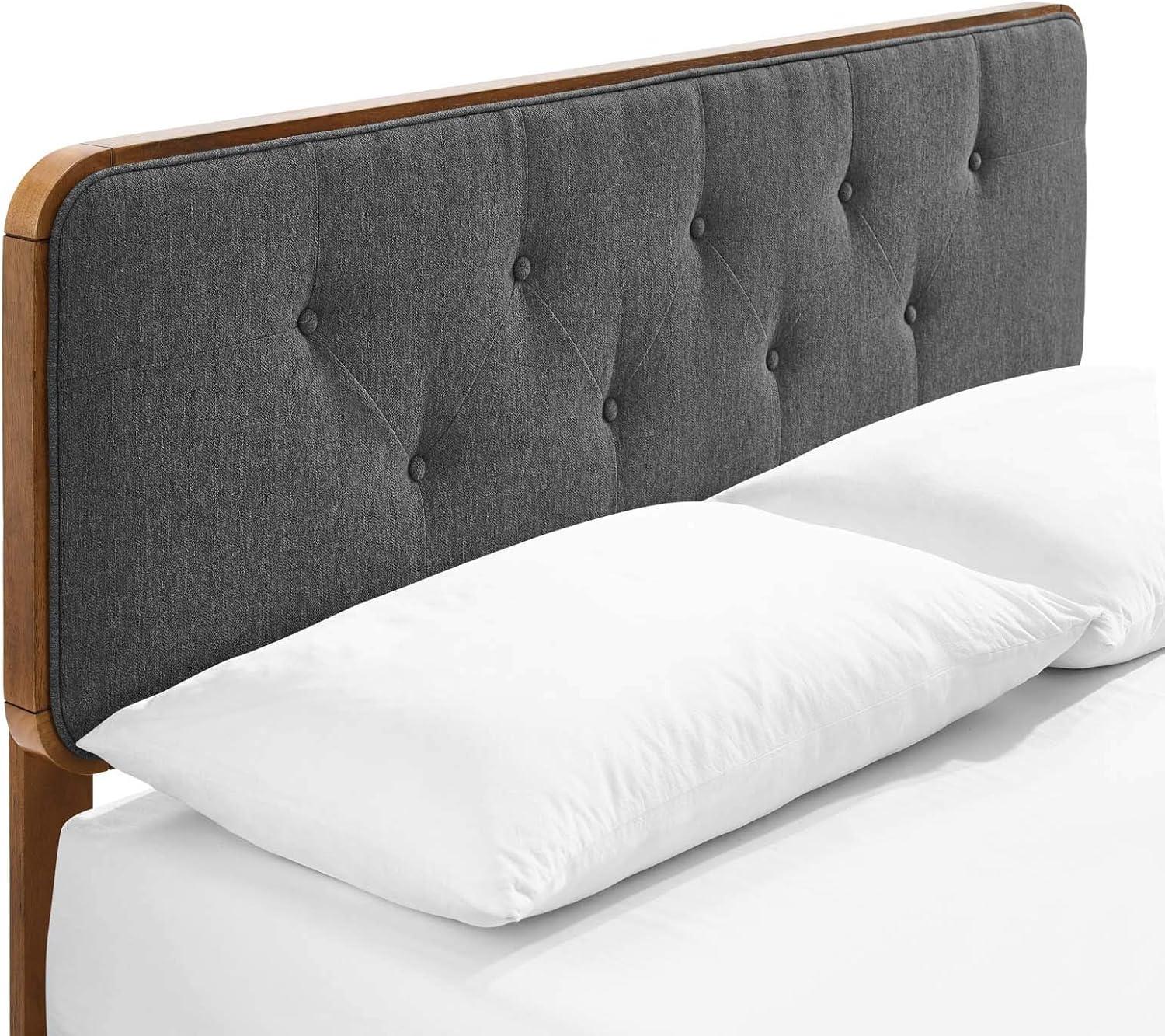 Bridgette Wood Platform Bed with Splayed Legs