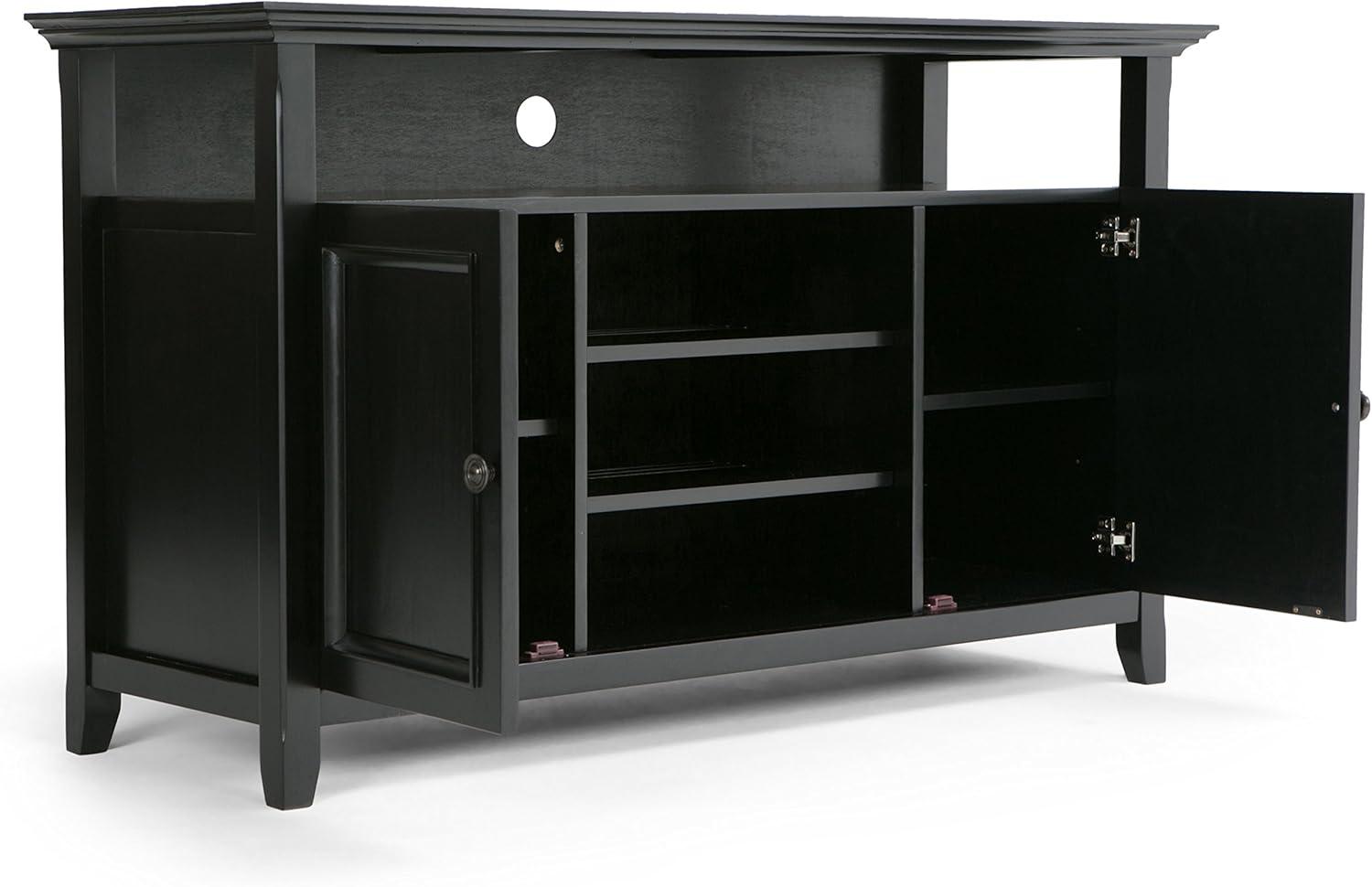 Simpli Home Amherst 54" TV Stand in Black