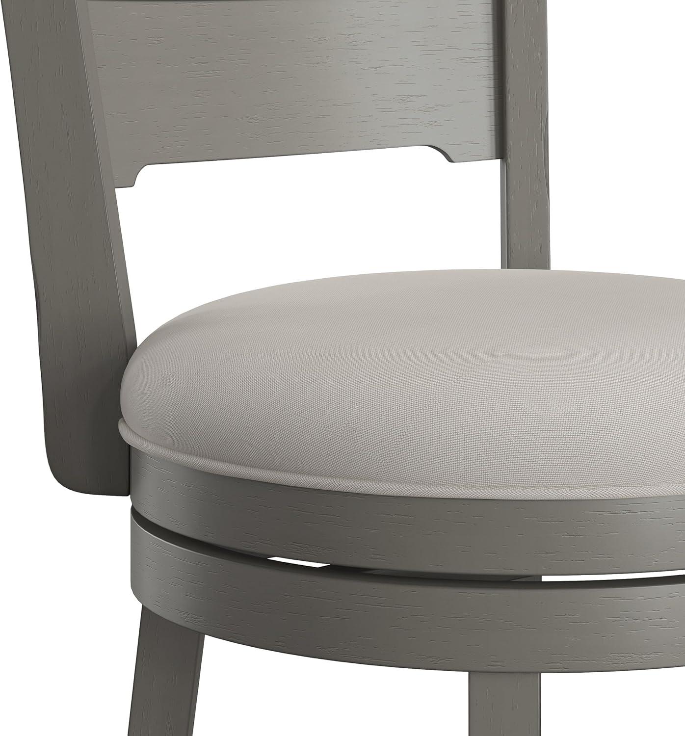 30.25" Clarion Swivel Barstool Distressed Gray - Hillsdale Furniture