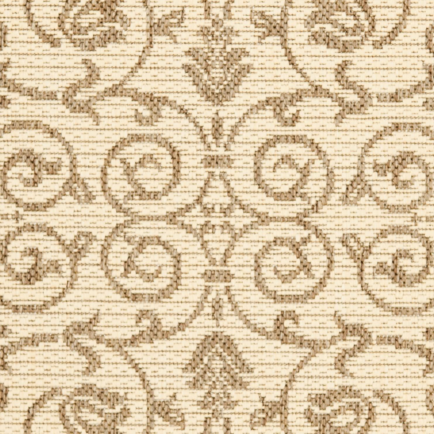 Courtyard CY2098 Power Loomed Indoor and Outdoor Accent Rug - Natural/Brown - 2'x3'7" - Safavieh