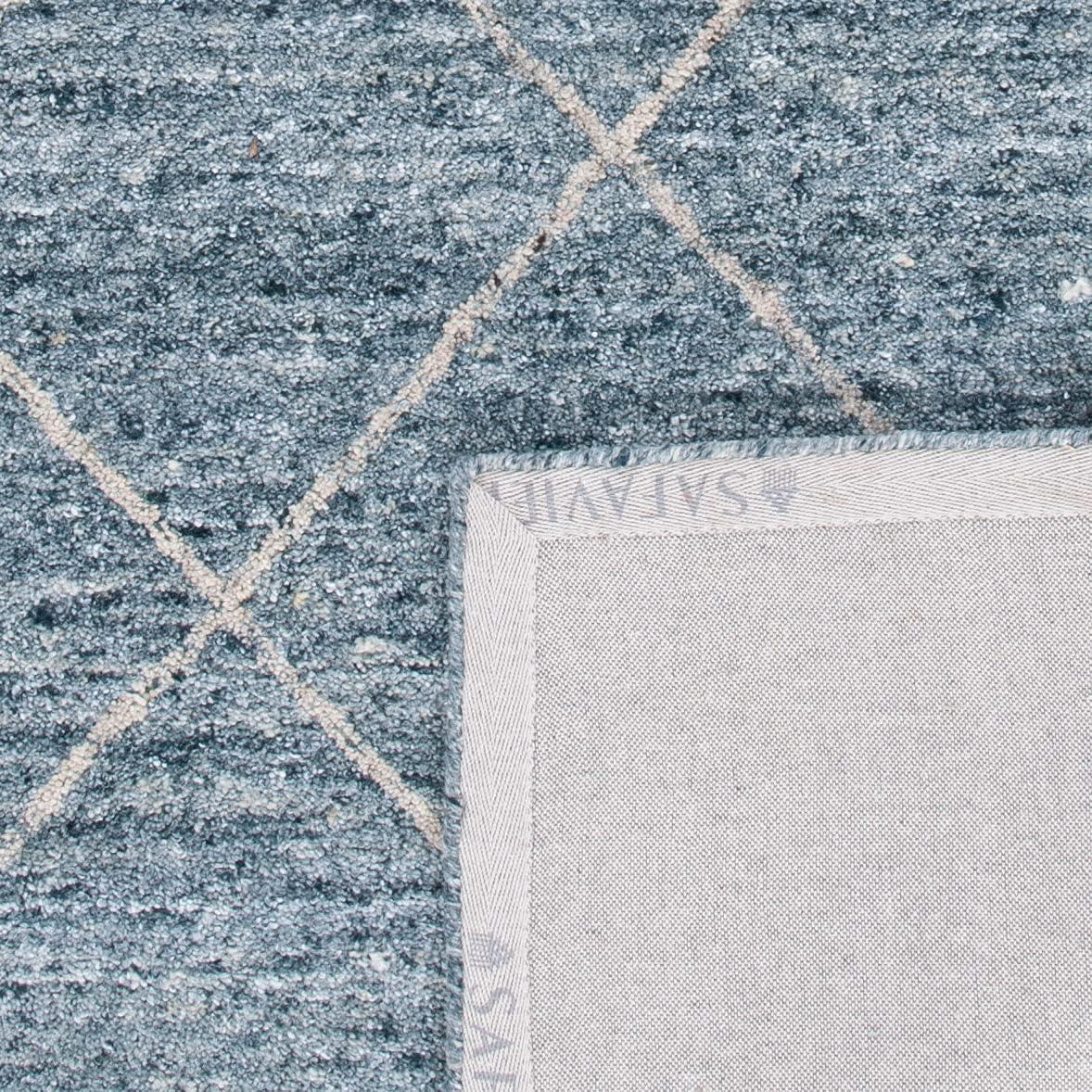 Himalaya HIM423 Handmade Area Rug - 4'x6' - Blue/Gold - Safavieh