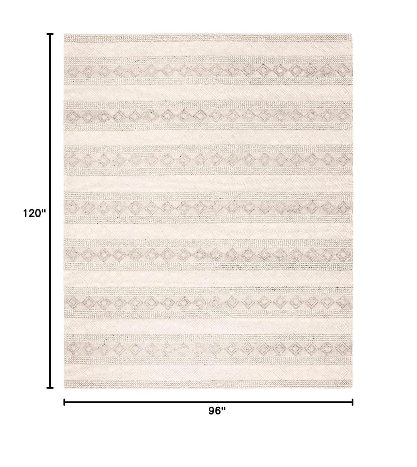 Natura NAT750 Hand Woven Area Rug - Grey/Ivory - 8'x10' - Safavieh.