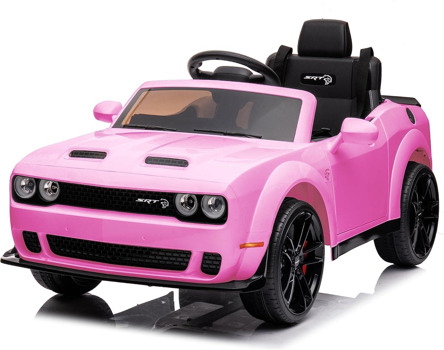 Best Ride On Cars DODGE Challenger 12V Pink