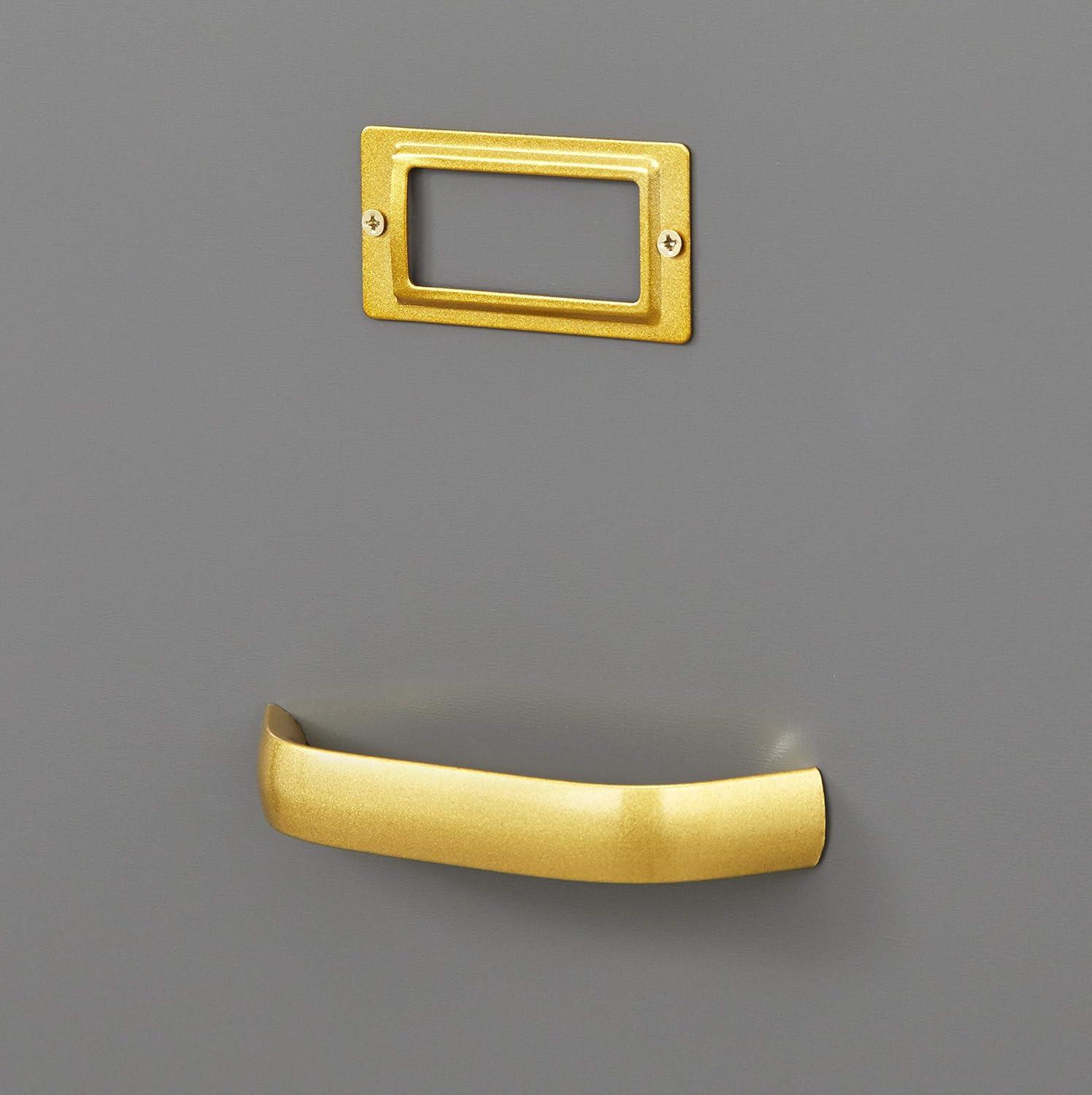 Buylateral 2 Drawer Dixie Filing Cabinet Blush Pink: Modern Vertical Storage, MDF Construction, 33"H x 15"W