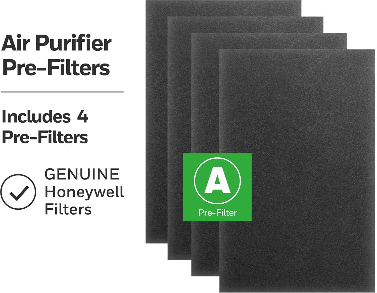 Honeywell Activated Carbon Air Purifier Pre-Filter Kit, 4-Pack