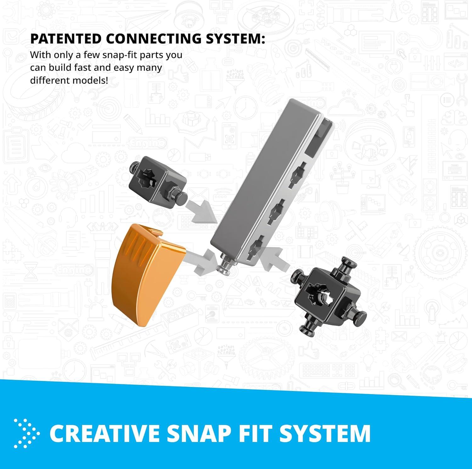 Engino- Inventor STEM Toys, Space Shuttle Kit, Construction Toys for Kids 9+