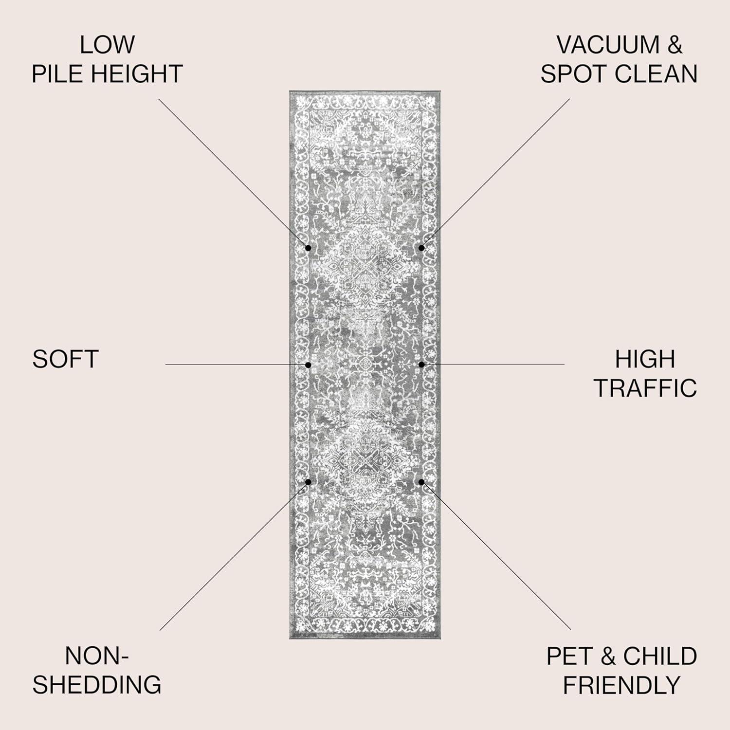 Mercer Shag Plush Area Rug - JONATHAN Y