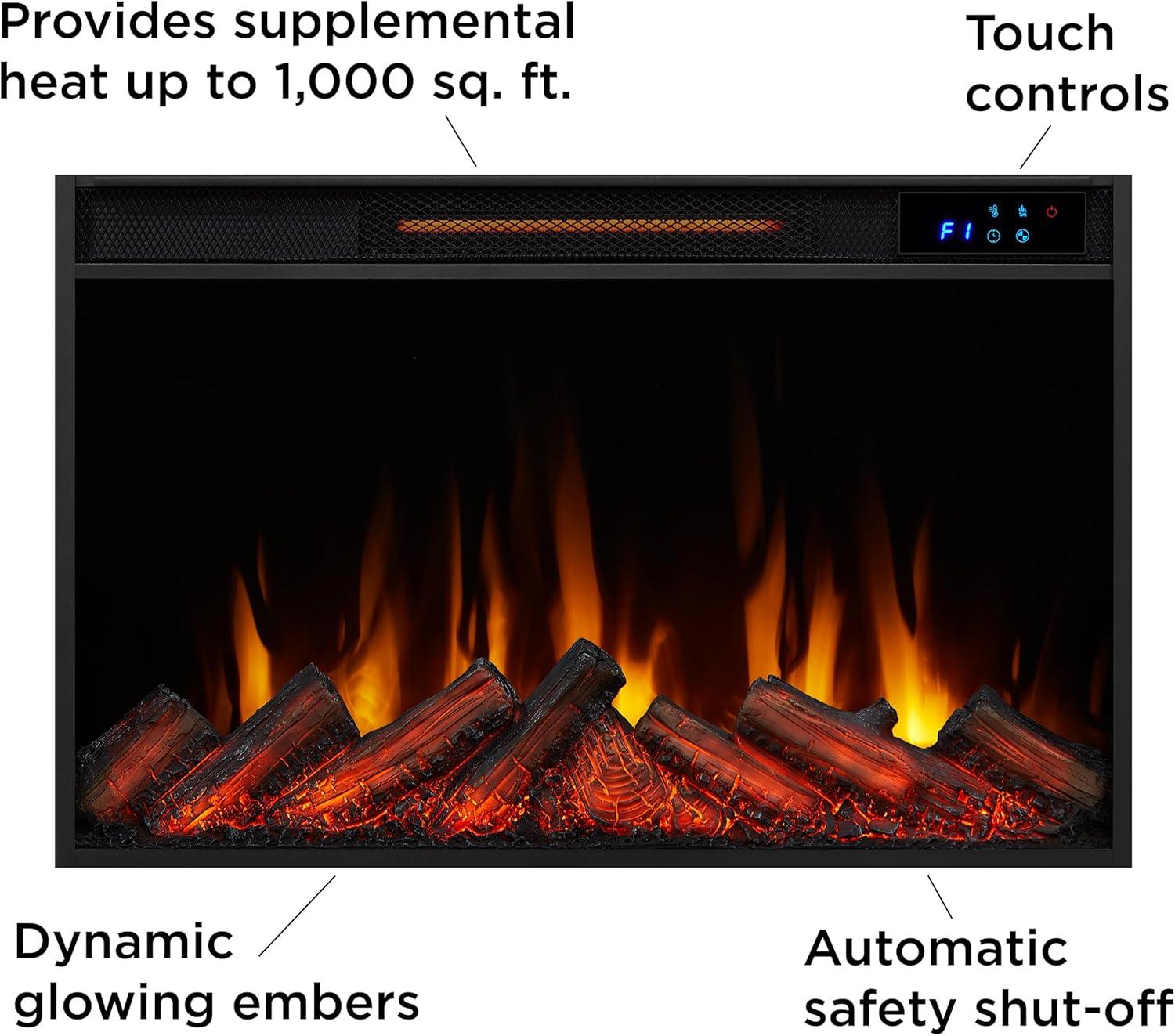 Marshall 49" Slim Electric Fireplace by Real Flame