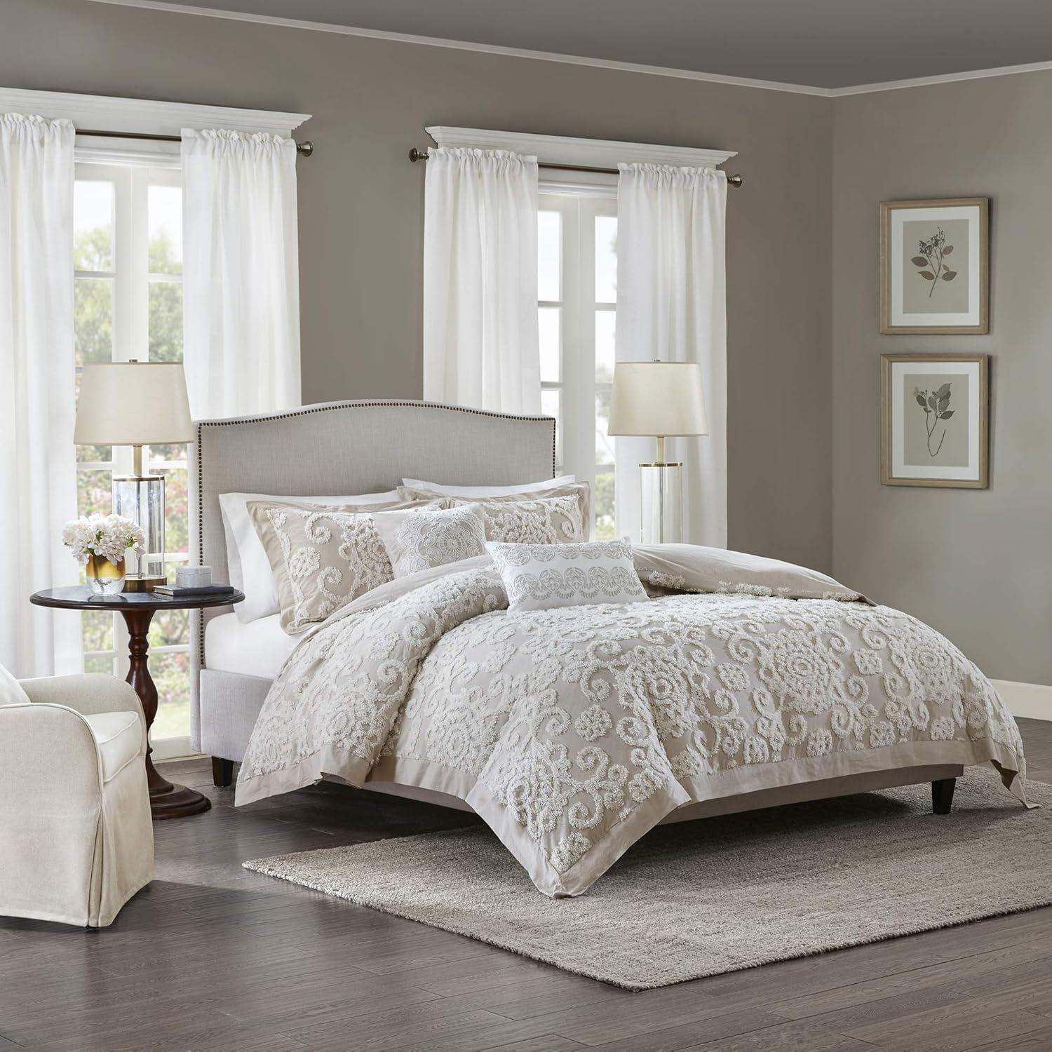 Suzanna Embroidered Cotton Square Pillow