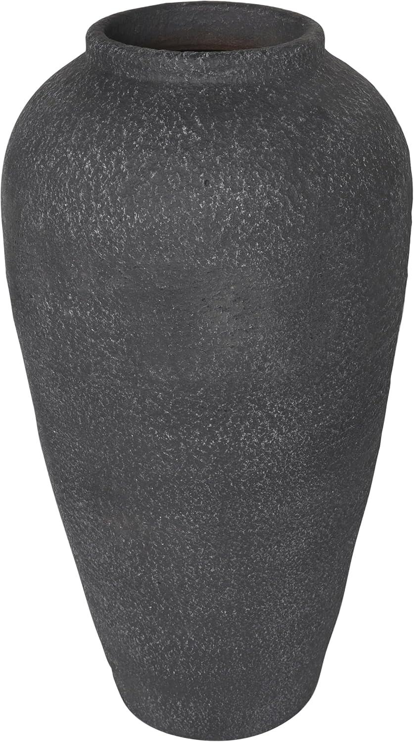 Matte Black Ceramic Novelty Table Vase