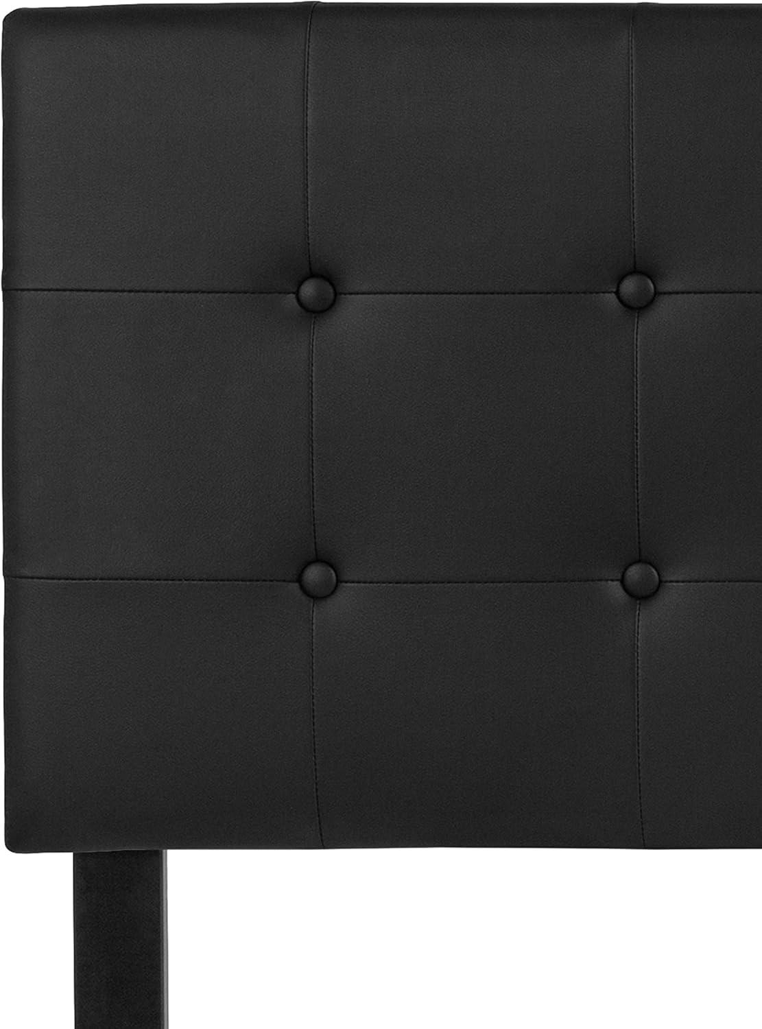 Emma and Oliver Button Tufted Upholstered Headboard