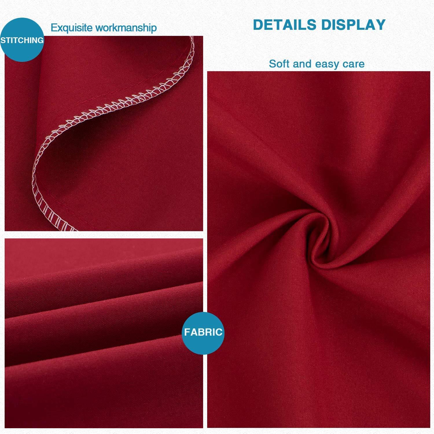 Microfiber Queen - Envelope - 20 x 30 Red Pillowcase Set by Bare Home