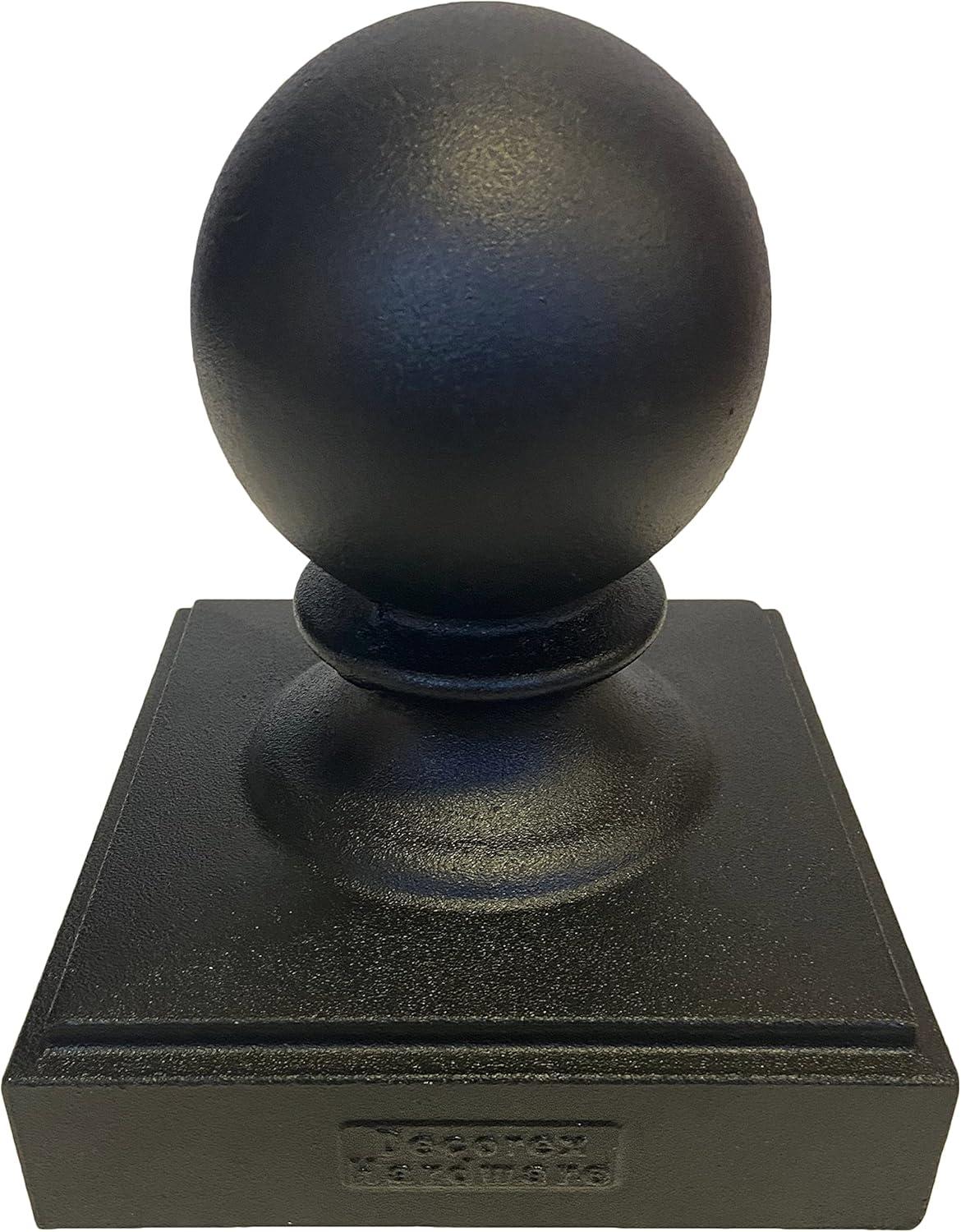 Black Aluminum 5.5" Ball Post Cap