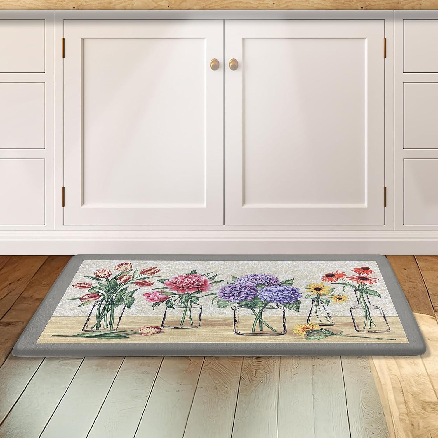 Achim Anti Fatigue Mat 18x30 - Garden Blooms, Multi-Color